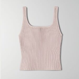 Babaton Rib Knit Squareneck Tank